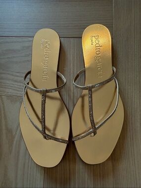 Pedro Garcia Gold Estee Sandal